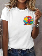 Women's I‘m Retired Resort Hawaiian Printed T-Shirt