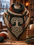 Women's Viking Theme Triangle Scarf – Versatile Everyday & Holiday Accessory