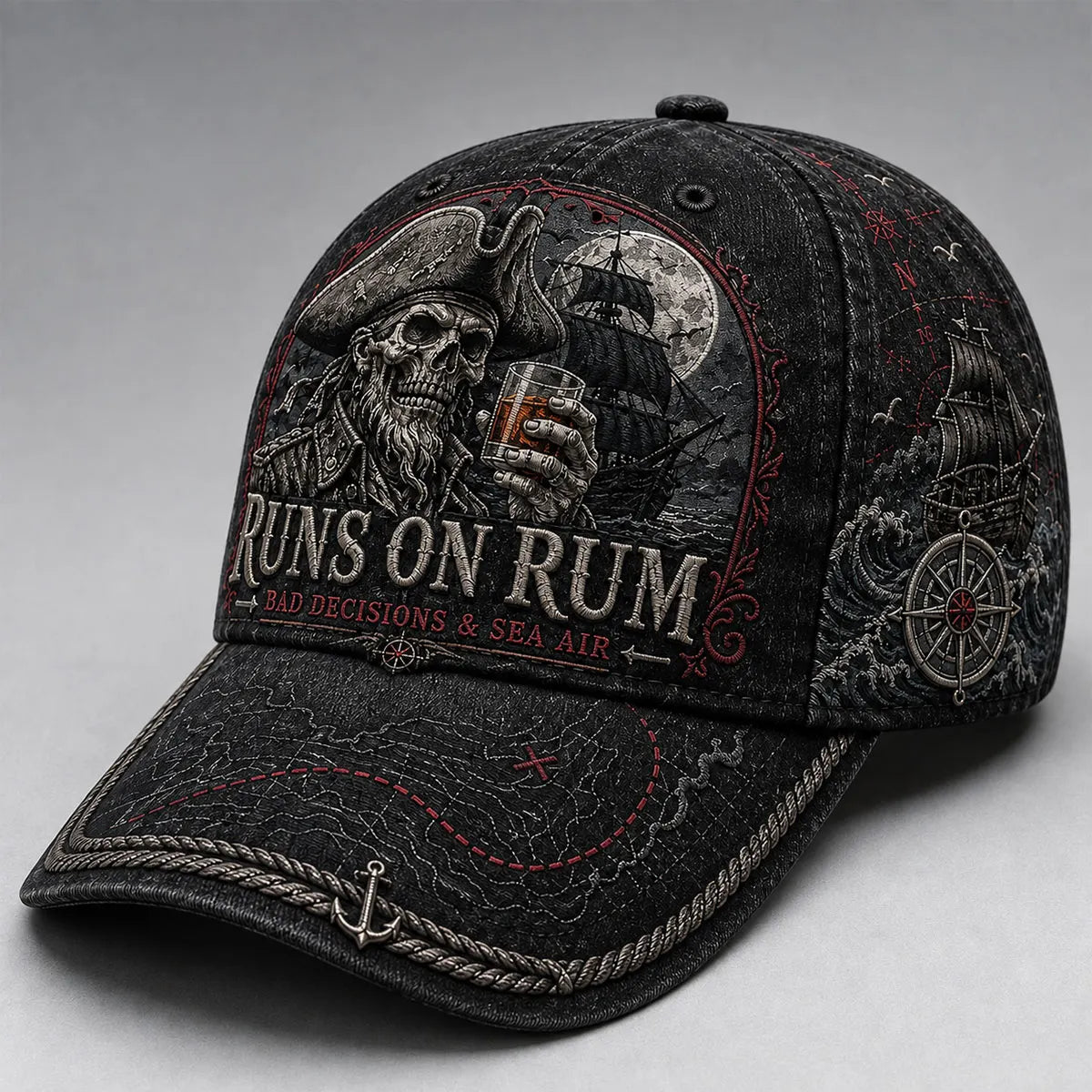 Pirate Skull Baseball Cap for Men