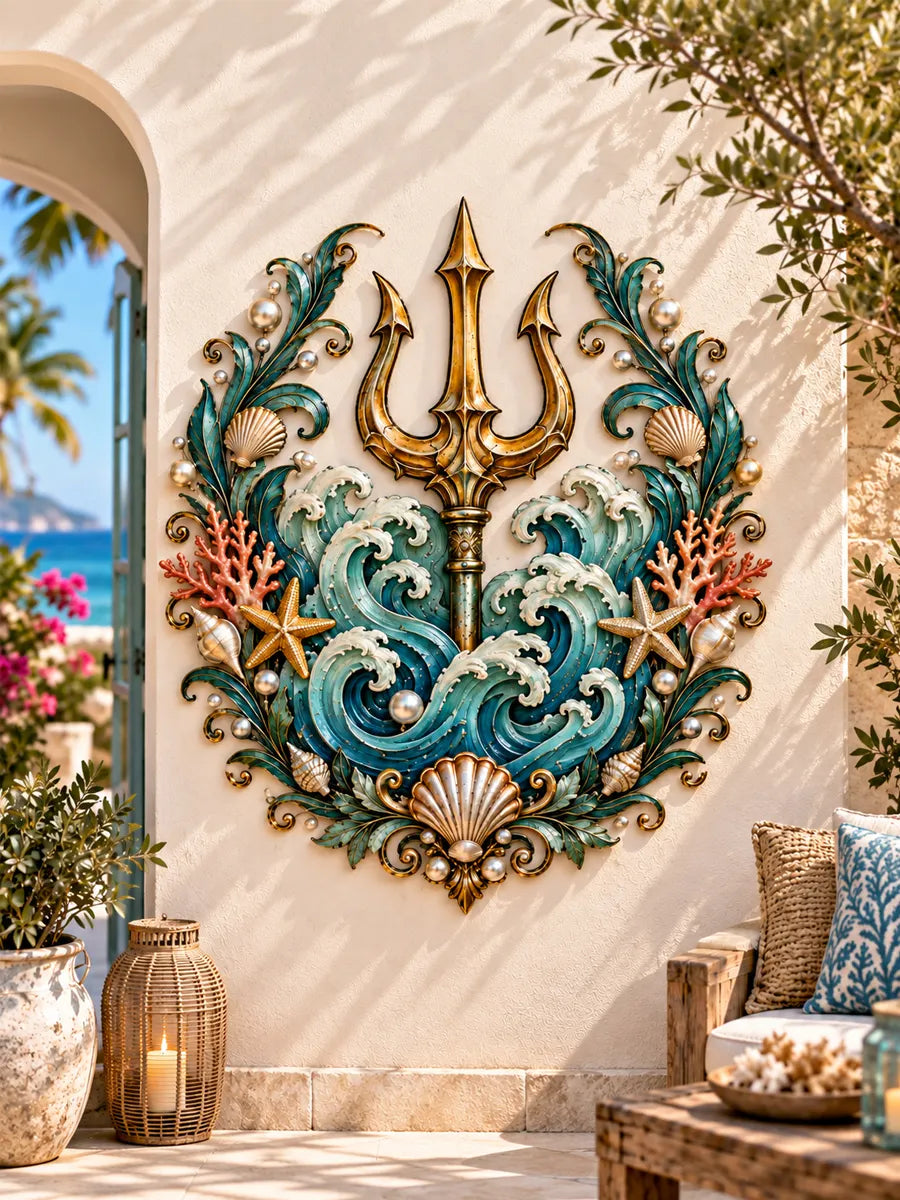 Ocean Trident Coastal Wall Decor
