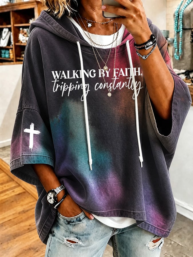Women's Faith Print Hoodie