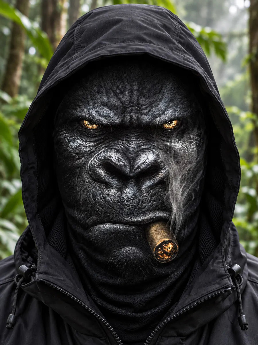 Smoking Gorilla Face Mask