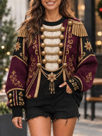 Women's Christmas Soldier Theme Art Print Sweatshirt