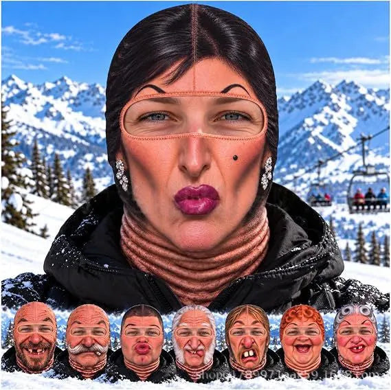 Funny Realistic Ski Face Mask