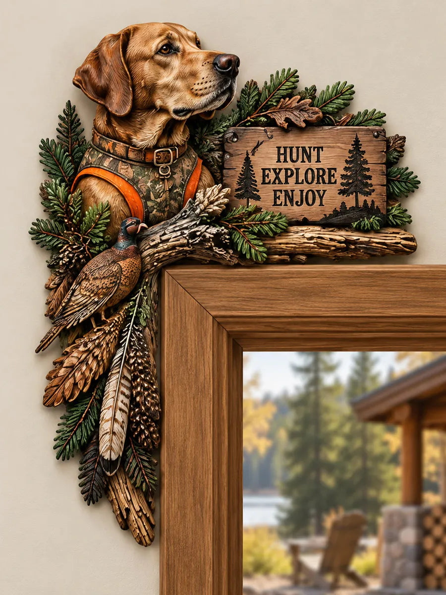 🐕 Hunting Dog Door Frame Topper