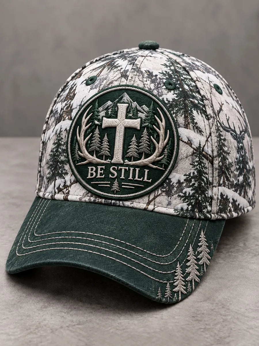 Retro Hunting Culture Faith Art Print Casual Baseball Cap