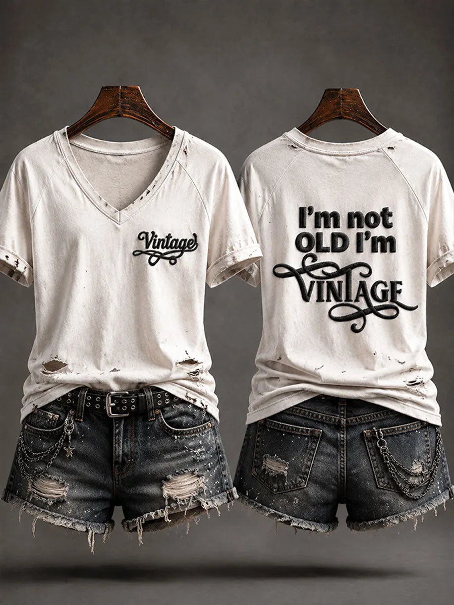Women's 'I'm Not Old,I'm Vintage' Casual T-shirt