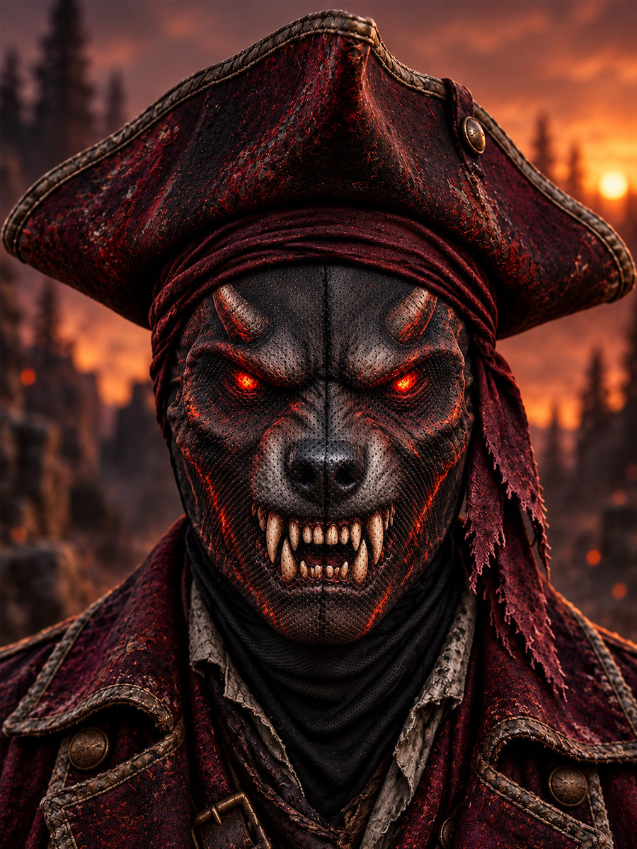 Demon Dog Themed Mask