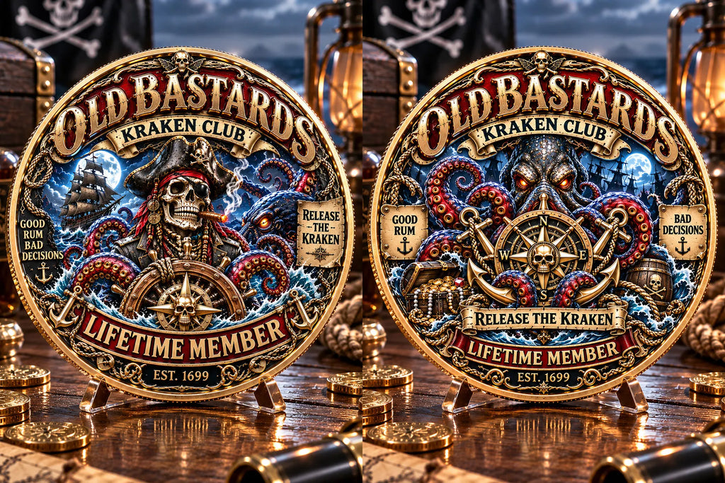 Old Bastards Kraken Club Commemorative Medallion