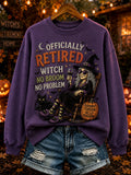 Retirement Life Halloween Art Print Casual Sweatshirt