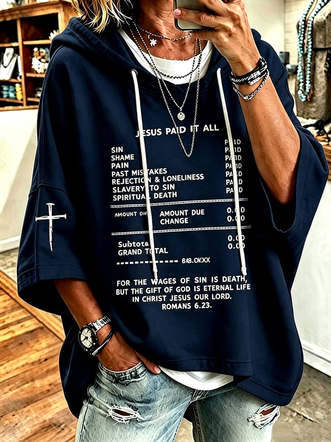 Women's Faith Print Hoodie