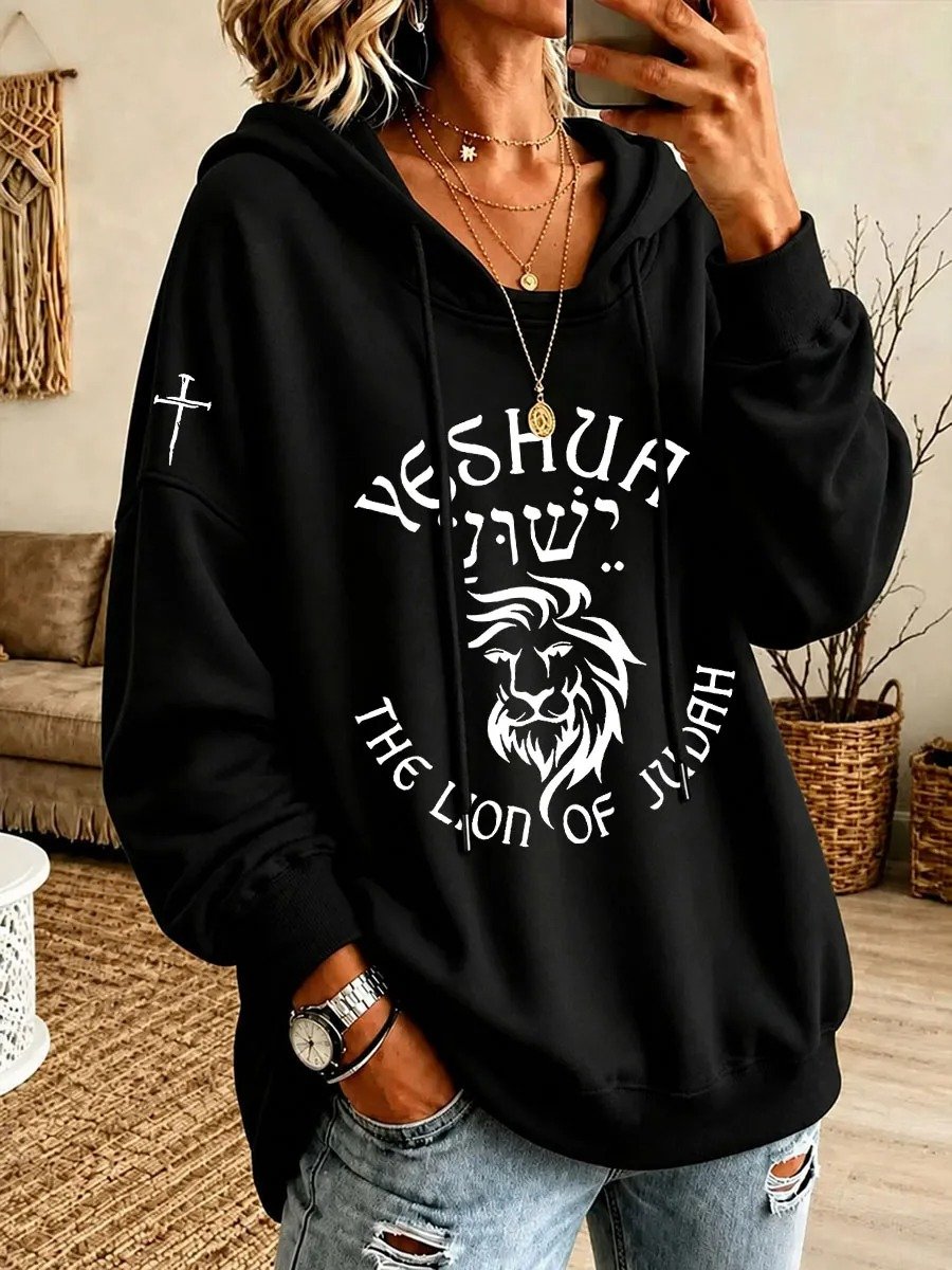Women'S Faith-Print Hoodie