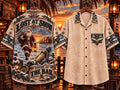 ❄️ Lost At Snow Santa Claus Walking with Reindeer Sleigh Hawaiian Shirt 🏴‍☠️