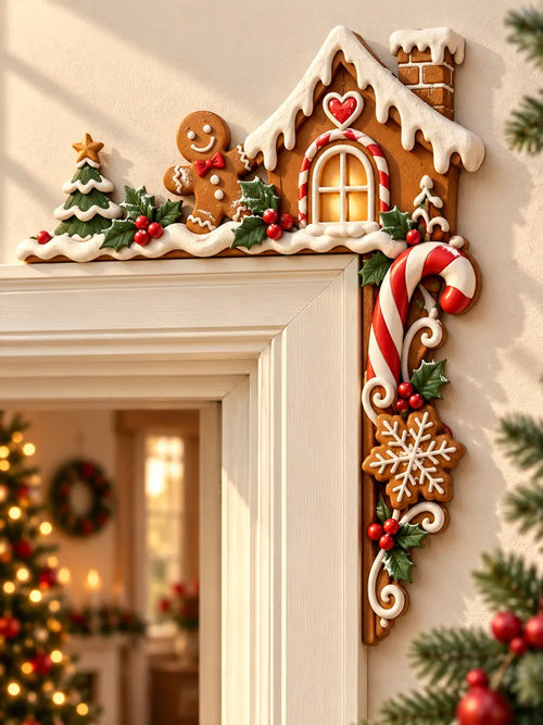 Christmas Gingerbread Door Corner Decoration