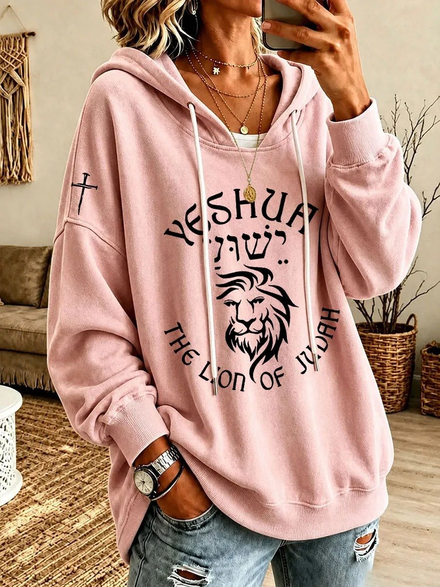 Women'S Faith-Print Hoodie