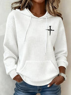 Women's Blessed By God Spoiled By My Husband Print Hoodie