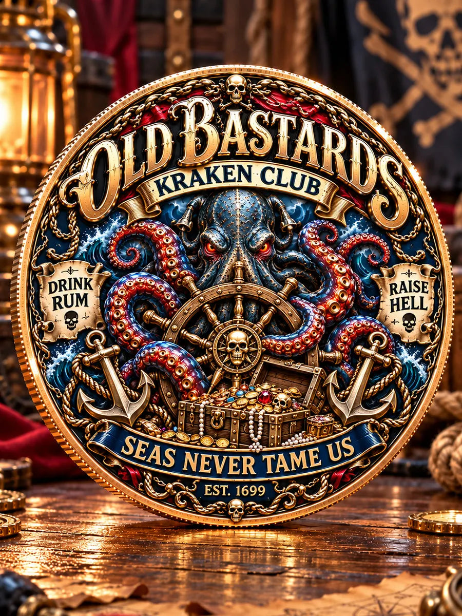 Old Bastards Kraken Club Commemorative Medallion
