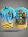 Men's No Working During Drinking Hours Print Casual Tee