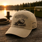 Unisex Funny Old Bastards Fishing Club Lifetime Member Print Hat
