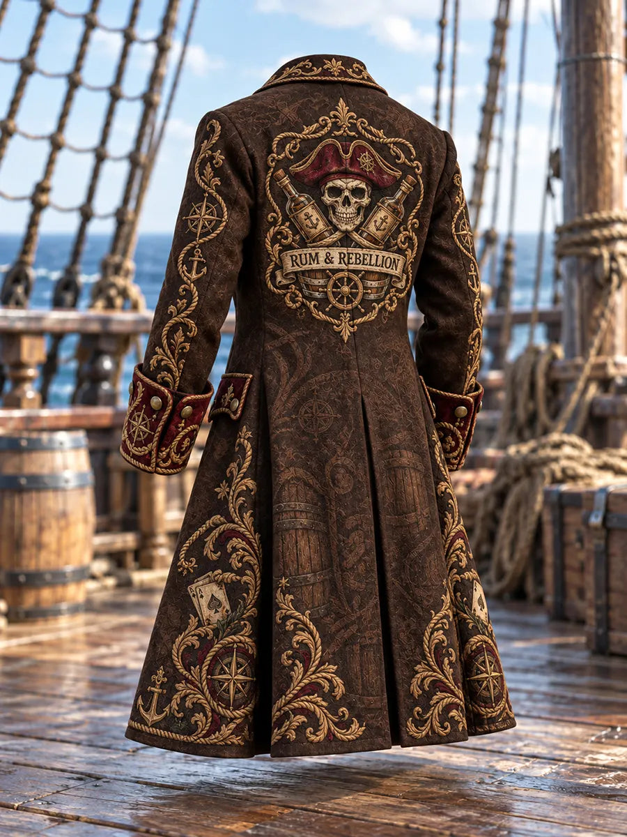 🥃 Men's Rum & Rebellion Pirate Captain Coat