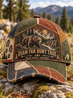 Retro Hunting Season Art Printed Baseball Cap