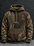 Men's casual FAITH hooded sweatshirt