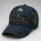 Vintage Pirate Skull Baseball Cap