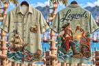 Legendary Pirate Sailing Graphic Short Sleeve Shirt