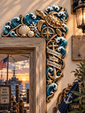 Crossed the Equator Navy Wooden Door Frame Decor