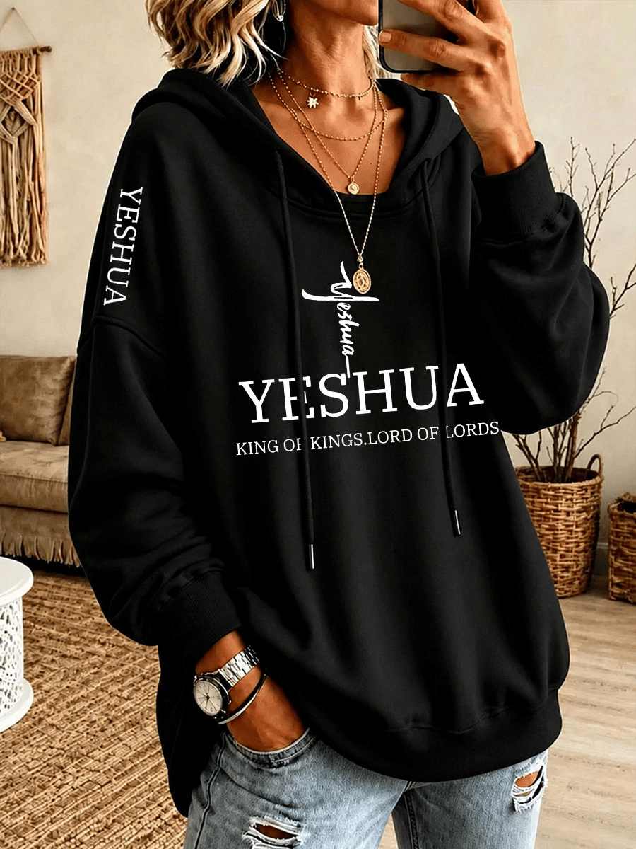 Women'S Faith-Print Hoodie