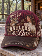 Antlers & Lace Women’s Vintage Hunting Cap