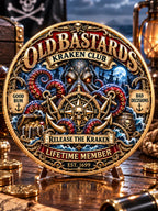 Old Bastards Kraken Club Commemorative Medallion
