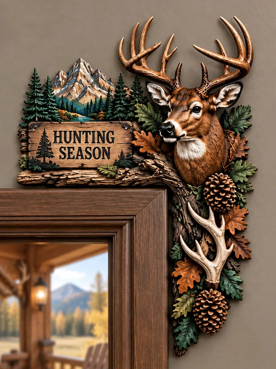 🦌 Hunting Season Deer Door Frame Topper