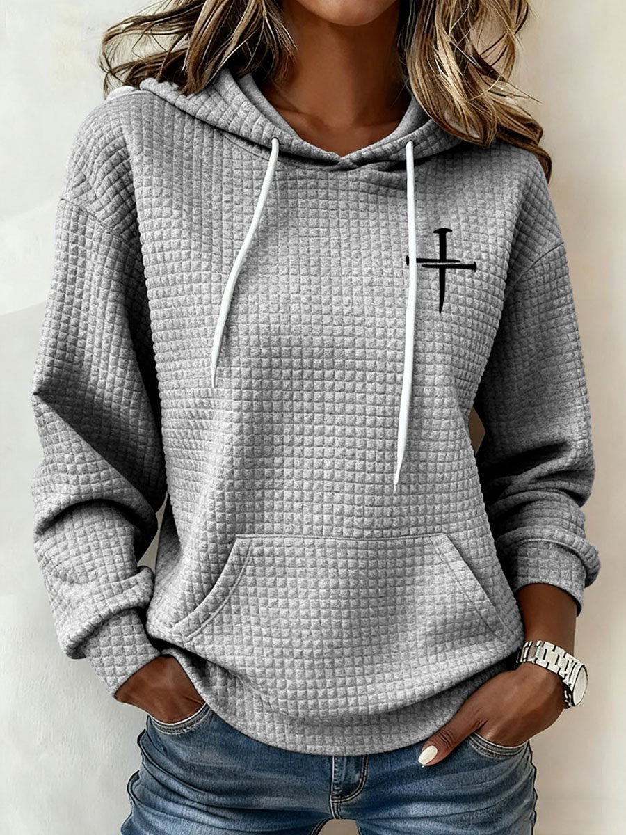 Women's Blessed By God Spoiled By My Husband Print Hoodie