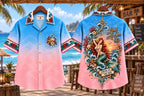 🧜‍♀️ Lost At Sea Found At The Bar Retro Mermaid Sunset Ocean Graphic Shirt