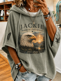 Women's Jackie The Eagle Printed Hoodie