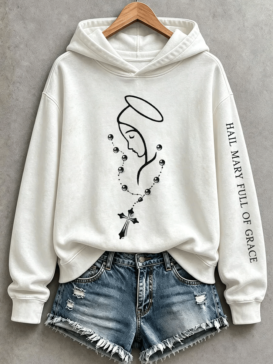 Women's Hail Mary Full Of Grace Hoodie