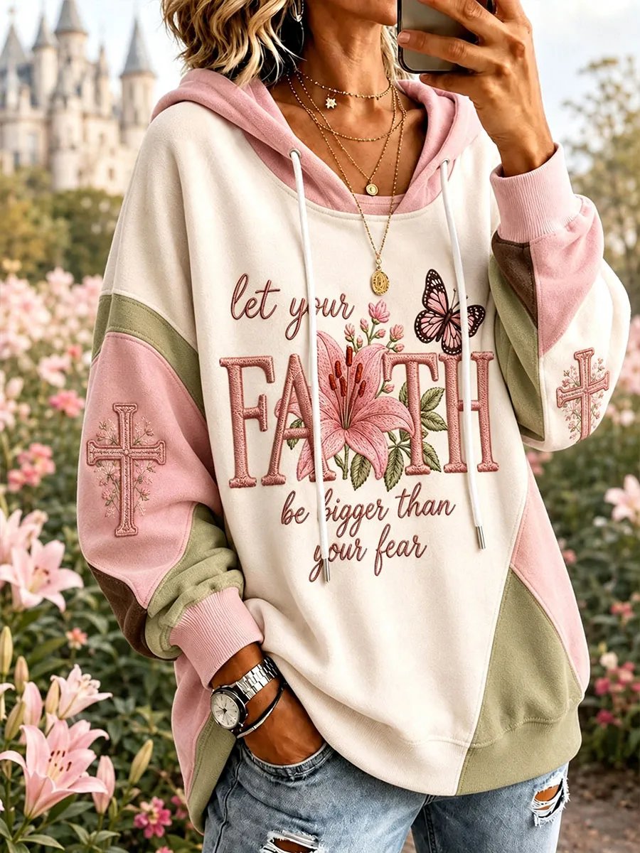 Women's Faith-Themed Casual Hoodie