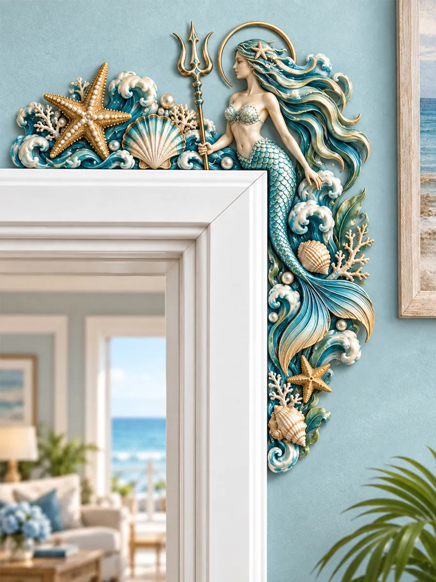 Mermaid Ocean Art Door Corner Decor