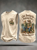 Men’s Old Bastards Fishing Club Vintage Sleeveless T-Shirt
