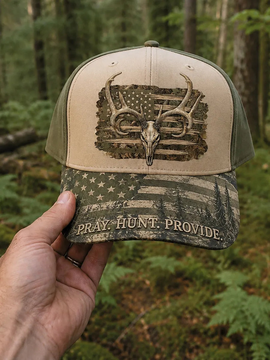 Retro Hunting and Faith Baseball Cap