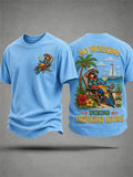 Men's No Working During Drinking Hours Print Casual Tee