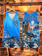 Women‘s "LOST AT SEA · FOUND MY MAGIC · STILL CHASING MOONLIGHT" V-Neck Tank Top