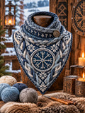 Women's Viking Theme Triangle Scarf – Versatile Everyday & Holiday Accessory